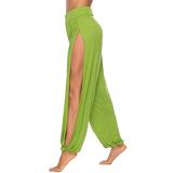 Avamo Womens Sporty High Split Loose Joggers Pants Track Pants High Waisted Pilates Harem Pants Comfy Baggy Lounge Wear