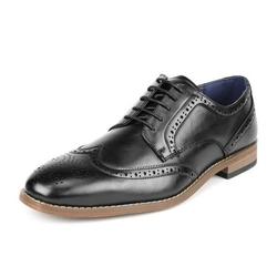 Bruno Marc Mens Brogue Oxford Shoes Lace up Wing Tip Dress Shoes Casual Shoes WILLIAM_2 BLACK Size 10