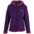 Paw Print Sherpa Lined Fleece Hooded Jacket