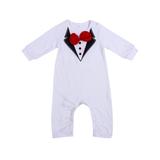 Kids Baby Boys Toddler Gentleman Suit Romper Jumpsuit Bodysuit Clothes Outfit