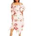 Mnycxen Fashion Women Off Shoulder Plus Size Lace Up Maxi Flowing Floral Print Dress