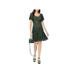 MICHAEL Michael Kors Womens Fit & Flare Lace Cocktail Dress Green 8