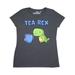 Inktastic Tea Rex Cute Green Dinosaur Pun Adult Women's T-Shirt Female