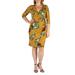 24/7 Women's Plus Size Comfort Apparel Bloom Fit and Flare Plus Size Pocket Dress