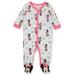 Disney Minnie Mouse Baby Girls' Diamond Footed Coveralls (Newborn)