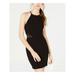 B DARLIN Womens Black Illusion Spaghetti Strap Mini Body Con Party Dress Size 9\10