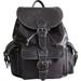 Amerileather Vacationer Jumbo Dark Brown Leather Backpack