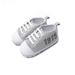 Infant Toddler Baby Casual Shoes Cotton Stripe Soft Sole Sneaker Prewalker Grey 5M