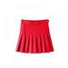 Women Spring Skirt College High Waist Sweet Pleated Skirt High Waist Ball Pleated Skirts A-line Sailor Skirt
