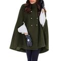 ZANZEA Women Button Up Double Breasted Coat Jacket Tunic Cape Cardigan Outerwear