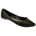 Shoes 18 Womens Ballerina Ballet Flat Shoes Solids & Leopards (8 Black P.u. Potol)