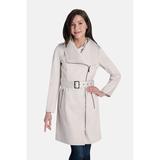 London Fog - Envelope Collar Trench Coat - Pebble