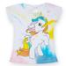 HAWEE Summer Fashion Girls Unicorn T-shirt Children Short Sleeves White Baby Kids Cotton Tops Clothes for 2-40Y
