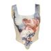 Women Bustier Corset Crop Tops Painting Long Sleeve/Sleeveless Slim Tee Tops