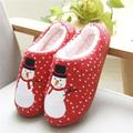 Women Men Winter Slippers Christmas Snowman Warm Fluffy Fleece -slip Indoor Flat Couple Casual Shoes