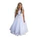 Angels Garment Girls White Triple Layer Tulle Satin Communion Dress