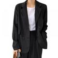 Stibadium Spring Thin Drape Loose Mid-Length Popular Long-Sleeved Suit Jacket Women