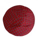 Vintage Women Winter Plaid Hat Beret Korean Style Ladies Painter Newsboy Berets Streetwear