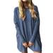 S-XXXL Ladies Solid Color Loose Tunic Autumn Office T-Shirts Long Dolman Sleeve Vacation Fashion Shirts Tops Women's Loungewear Workwear T-Shirts Pullover Tunics