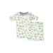 Burt's Bees Baby Organic Baby Boy & Toddler Boy Snug Fit Organic Cotton Short Sleeve Top & Shorts Pajamas, 2-Piece Set (12M-5T)