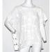 K. Jordan Women's Short Sleeve Crochet Top in White - S/M