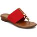 ITALIAN SHOEMAKERS Women s Selah Sandal RED 6 5 M