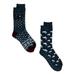 George Menâ€™s Holiday Thermal Crew Socks, 2-pack