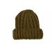 Sanremo Unisex Kids Warm Knitted Fold-Over Winter Beanie Hat (Olive Green)