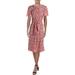 Lauren Ralph Lauren Womens Vantrice Floral Tie-Waist Midi Dress