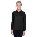 Harriton, The Ladies' Advantage Snag Protection Plus Long-Sleeve Tactical Polo - BLACK - XL