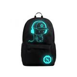 VICOODA Cool Boys School Backpack Luminous School Bag Music Boy Backpack Students Anti-theft Laptop Backpack with USB Charge Port