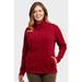 LADIES POLAR FLEECE JACKET PLUS SIZE (BURGUNDY)