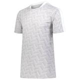 YOUTH HYPERVOLT JERSEY - M / GRAPHITE PRINT/WHITE by HIGH FIVE