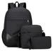 3Pcs/Set Unisex Backpack School Shoulder Bag Oxford Cloth Travel Bookbags Kit New