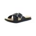 Cloudsteppers by Clarks Womens Step June Shell Faux Leather Slide Sandals