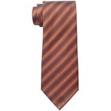 Kenneth Cole Reaction NEW Orange Mens One-Size Striped Silk Neck Tie