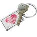 NEONBLOND Keychain Happy Valentine's Day Valentine's Day Hot Pink Geometric Heart