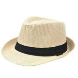 Atralife Hat Korean Style Straw Weaving Hat Edge Lovers Cap British Style Papyrus Hat Jazz Hat Men'S Outdoor Beach Hat Children'S Hat