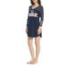 NFL Denver Broncos Clinch Ladies' 3/4 Sleeve Nightshirt