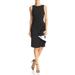 Womens Ruffle-Front Sheath Dress 14