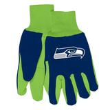 Seattle Seahawks Two Tone Adult Size Gloves - Navy/Gray