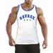 Men's Savage Stars V556 C3 Blue Trim White Tank Top X-Large White