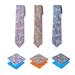 9 Pc. Lot - Father's Day Gift Set #113 - 3 Pack of Men's Assorted Woven Paisley Neck Ties with Double Pocket Squares