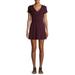 No Boundaries Juniors' Button Front V-Neck Dress