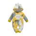 ZIYIXIN Baby's Girls Boys One-piece Romper Jumpsuit , Warm Long Sleeve Zip Up Tie-dye Hooded Jumpsuit for Toddler Boys Girls
