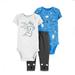 Carter's Baby Boys 3 Piece Little Character Set Blue Size Newborn