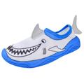 Lil' Fins Kids Water Shoes - Beach Shoes Summer Fun 3D Toddler Water Shoes Kids Quick Dry Swim Shoes Shark 1/2 M US