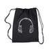 LA Pop Art Drawstring Backpack - HEADPHONES - LANGUAGES