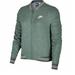 Nike Sportswear Women's Size M Full Zip Fleece Track Varsity Jacket 883661 365 Green - Medium