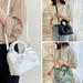 CUTELOVE Fashion Simple Ruffled Hand Ring Korean Style Cloud Bag Messenger Bag Shoulder Bag For Women